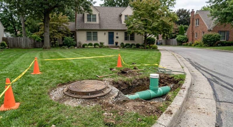 Sewer Main Installation in Austin, TX